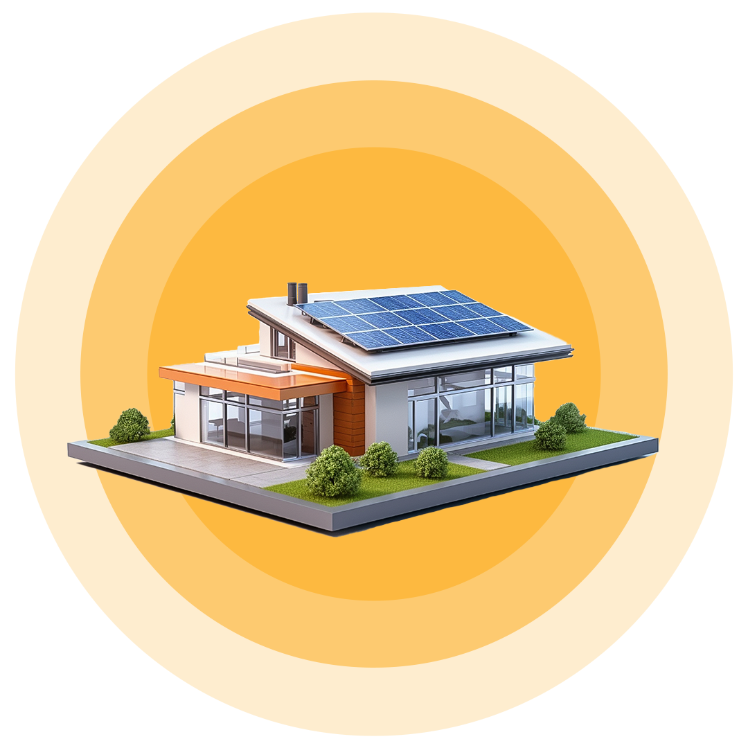 Casa 3D - Zyra Solar - Energia Solar no Litoral, Oeste, Vale e Alto Vale do Itajaí em Santa Catarina.